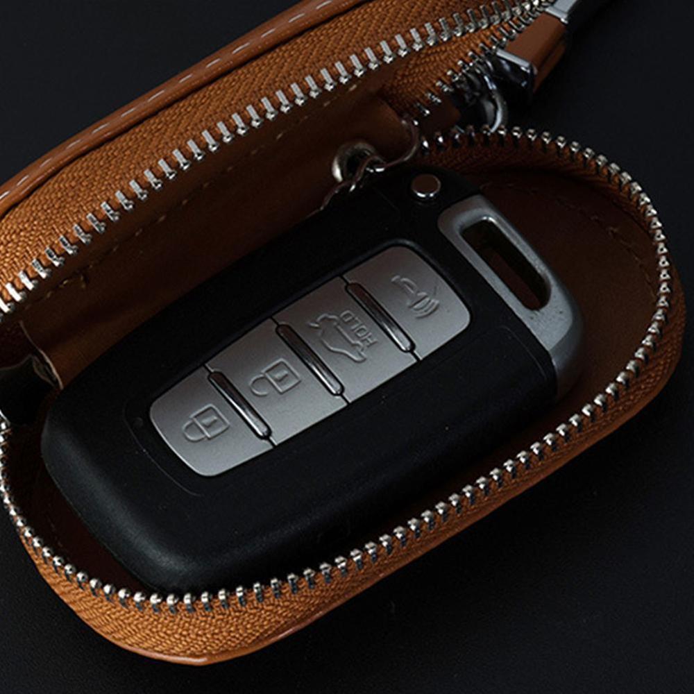 Key Case Multi-function Leather Key Case Car Key Bag Entry Key For Faraday Fob Key RFID Car Keyless Cage Pouch, Security H9Q6