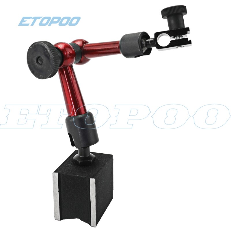 Digital Dial Indicator 0-12.7Mm/0.5'' 0-25.4Mm 0.01Mm with Mini Magnetic Base Holder Gauge Caliper Measuring Tools: white