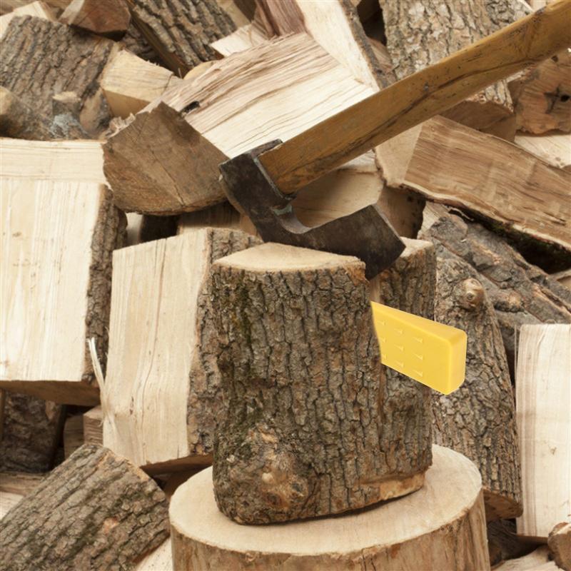 1 ud. Cuña de tala útil dispositivo de registro cuña de tala de plástico herramienta luminiscente duradera cuña de corte de madera portátil