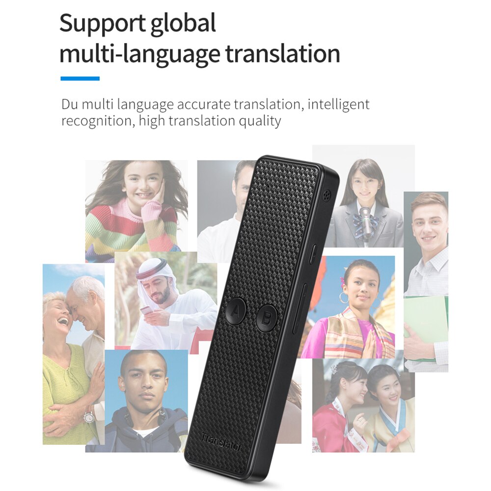 Portable Multi Language Voice Translator Real Time Instant Two-Way 40 Languages Translation for Travel Shopping Learning VS T8