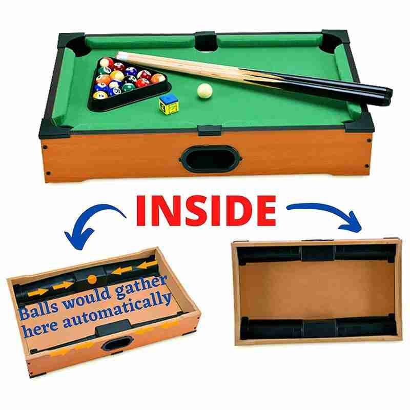 Mini Table Table de billard bureau billard ensembles enfants sport jouets fournitures famille noël divertissement balles S K2B3