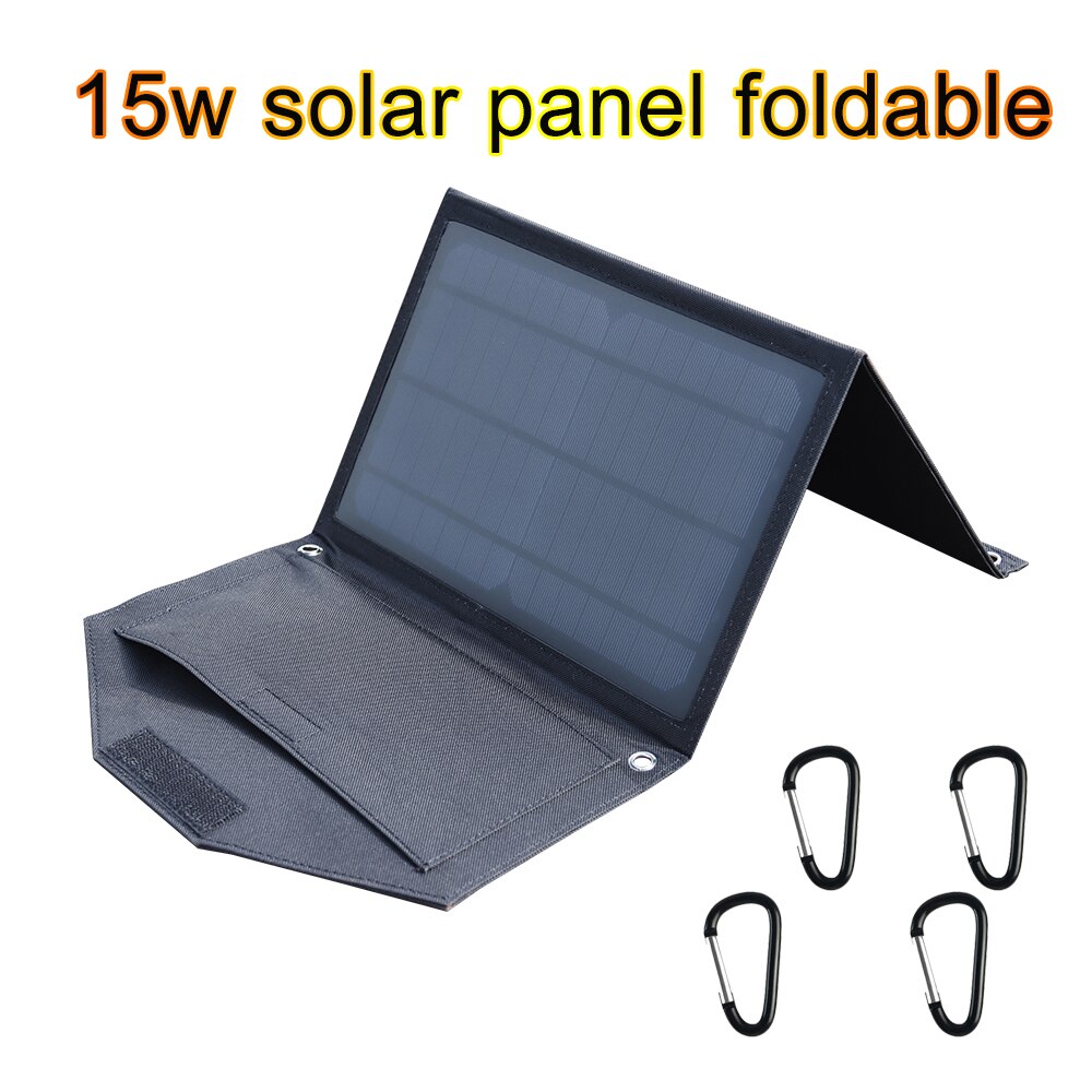Esnek GÜNEŞ PANELI kiti katlanabilir 15w 5v güneş enerjisi şarj cihazı