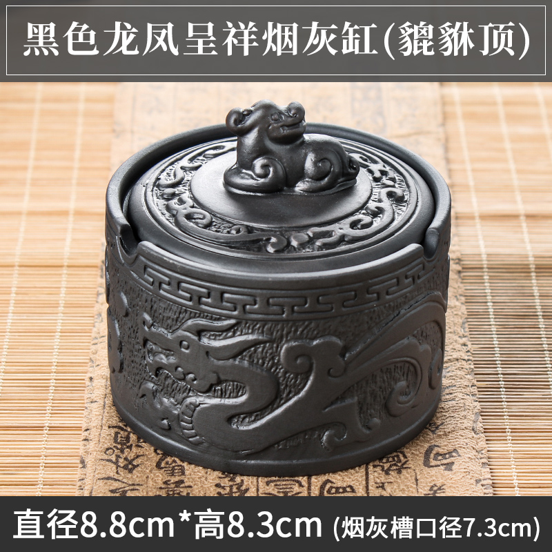WHYOU – cendrier Dragon violet en argile, rétro, , ornement de voiture, Vintage, ameublement de maison, de saint valentin: B