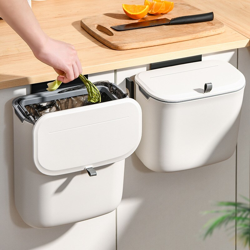 Joboys – poubelle de toilette Ultra-étroite, seau de rangement mural avec couvercle, panier de papier toilette, Type coulissant