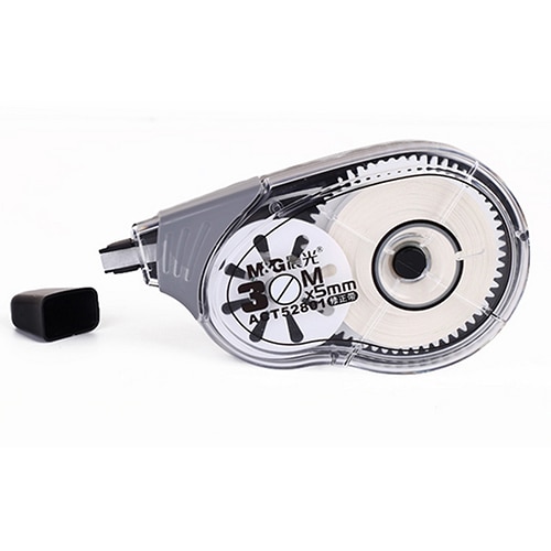 Rolo de Fita de Correção 30 prático m Branco Longo Estudo Etiqueta Stationery Office Ferramenta