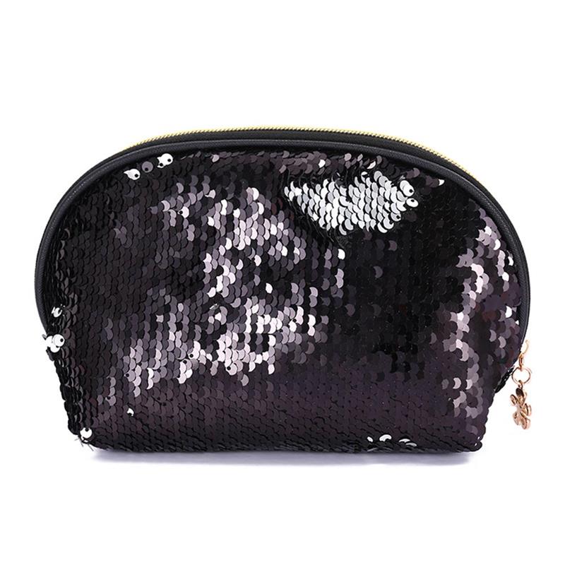 Women Evening Clutch Bag Female Crystal Day Clutch Wedding Purse Party Banquet Black Gold Silver Clutches Bag Sequin Shoulder P: Black A