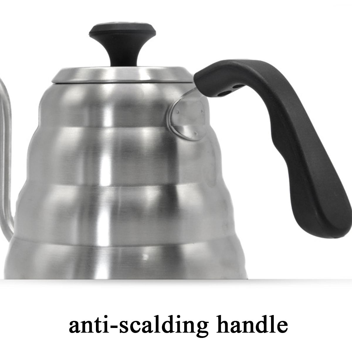 Bouilloire à Long bec col cygne | Cafetière en acier inoxydable 1.2/1L bouilloire à Long bec, bouilloire à café à goutte, Thermo Maker théière Pour Over