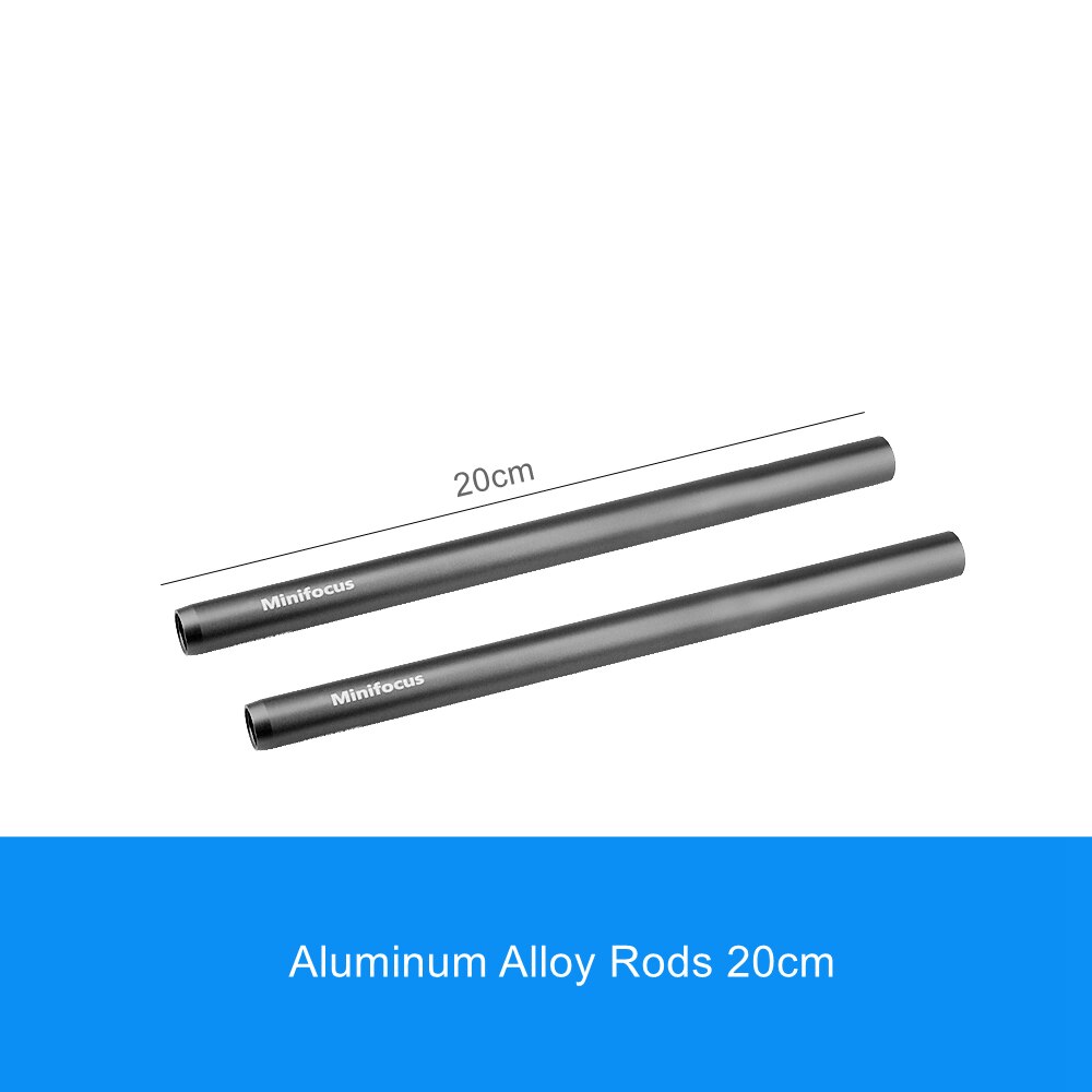 15mm Rod DSLR Camera Rig 15mm Shoulder Rig Video Camera Cage Rail Rod Support System Aluminum Gray Length 6 8 10 12 inch Optiona: 20cm