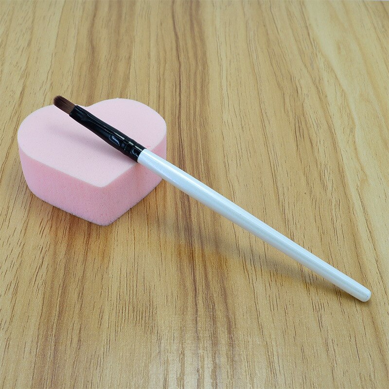 1 stk læbe børste makeup legetøj børn pige makeup blød børste legetøj sæt børste skygge skønhed kosmetik: Sølv