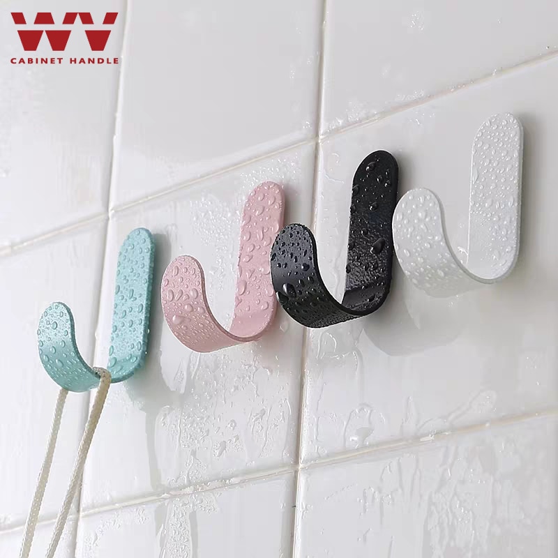 WV 4 Uds colgador de pared para ropa, gancho decorativo bonito y , ganchos para colgar en la pared, sin perforaciones, utensilio para pegar en la ropa