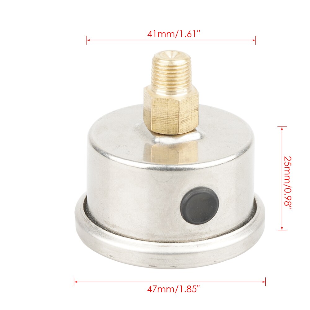 Universal Adjustable Fuel Pressure Regulator Gauge 0-160 PSI Liquid Filled Fuel Pressure Gauge For Meausring Fuel Pressure