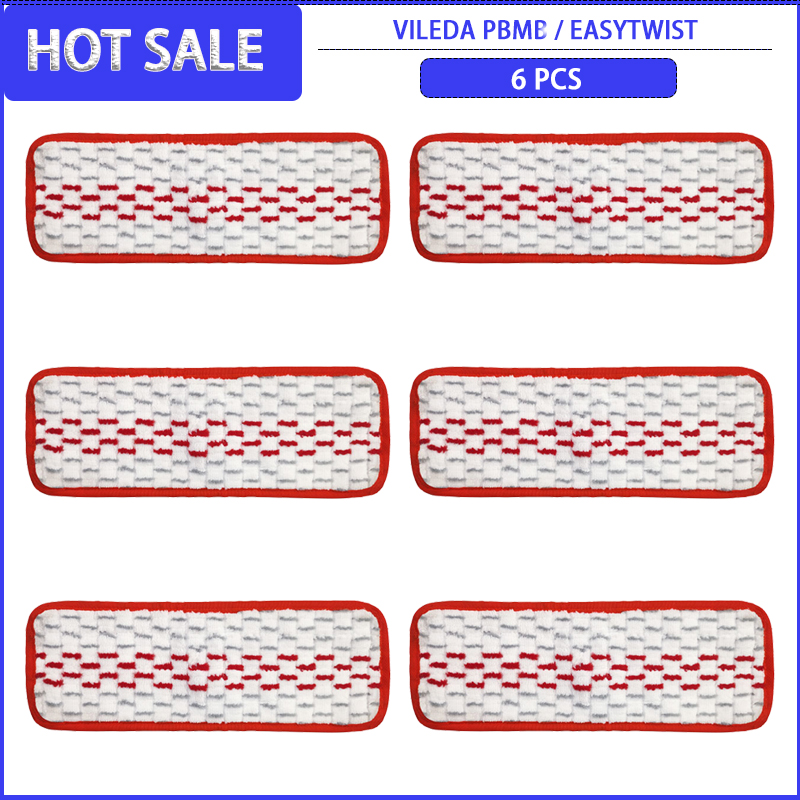 Almohadillas de microfibra para fregona de suelo, repuesto para Vileda EASYTWIST, paño de mopa, trapos, repuestos de limpieza, accesorios: Gris claro