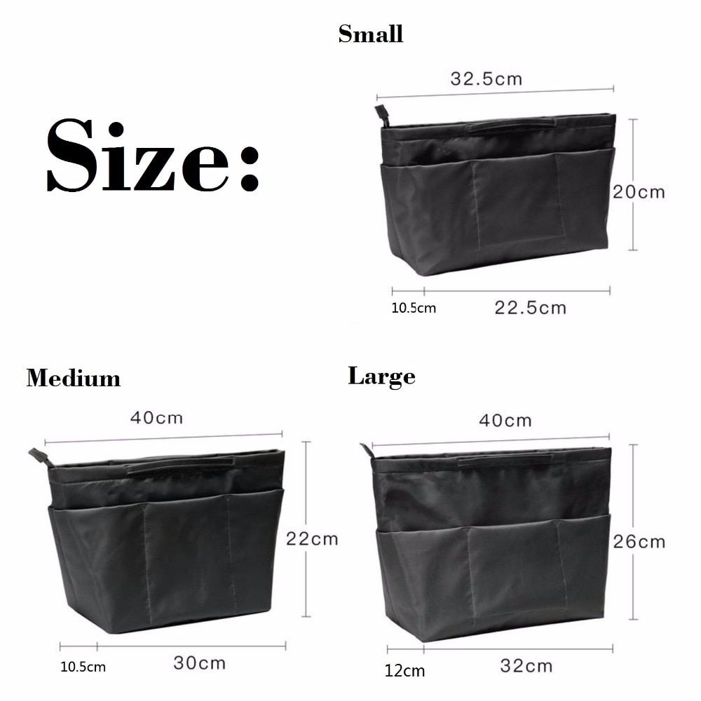 Purse Insert Zak Zwart Shaper Tassen Organizer Purse Handtas Organizer Bag In Bag Voor Handtas