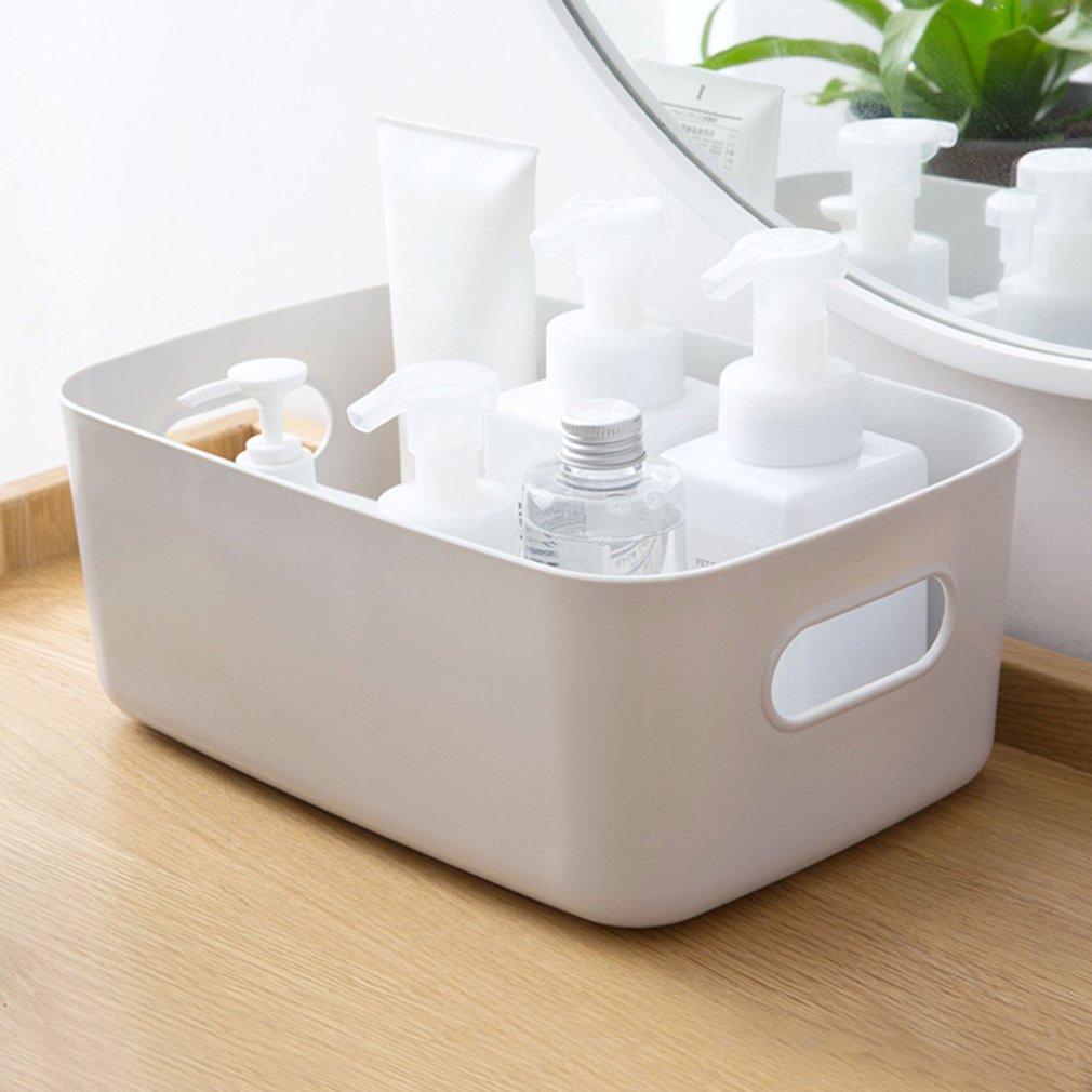 Homehold Desktop Plastic Box Studio Storage Office Home Kitchen Snack Storage Finishing Box Basket Sundries Storage Box