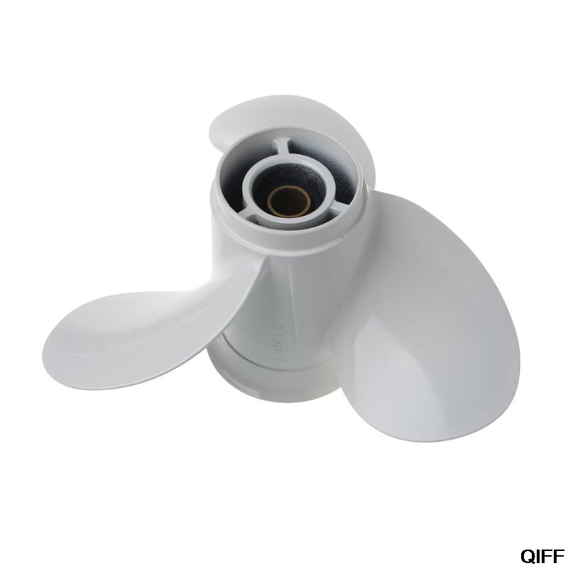 Aluminium båt utenbords propell for suzuki 9.9-15hp svart 3 blader 10 spline tann 9 1/4 x 11 mai 06