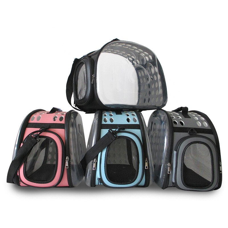 Mochila para perro y gato, bolsa de viaje para gato, bandolera doble espacio, bolsas de capsula, Gato, bolso de transporte transpirable