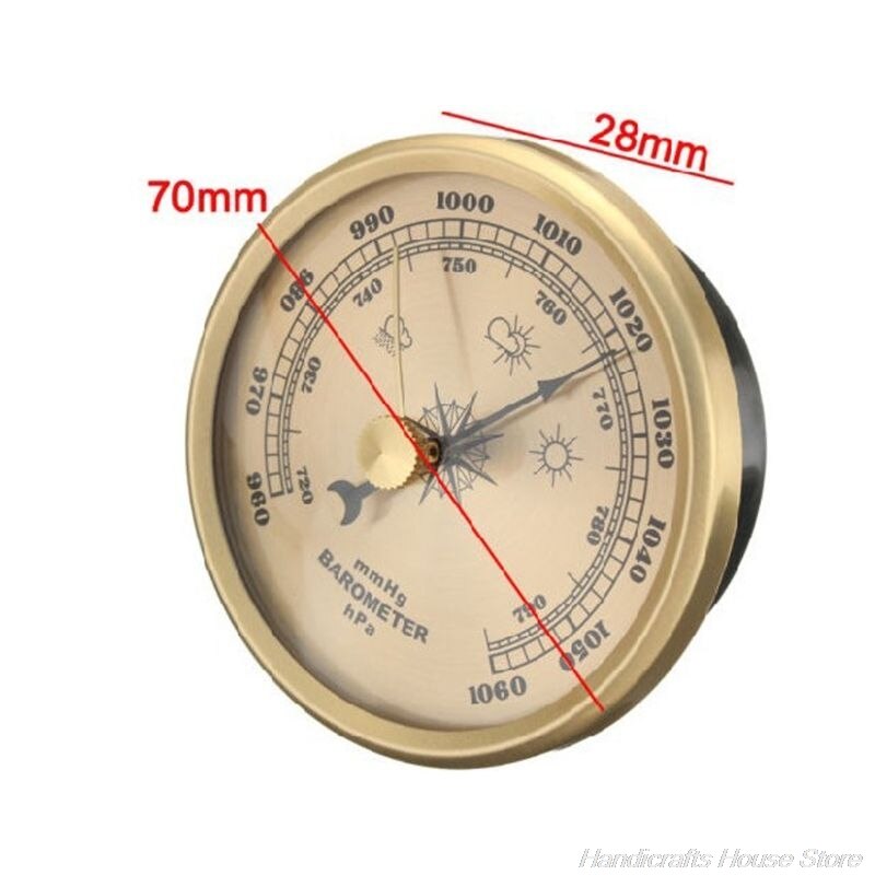 Household Barometer Pressure Gauge Weather Station Wall Hanging Atmospheric Multifunction Thermometer Hygrometer J27 21