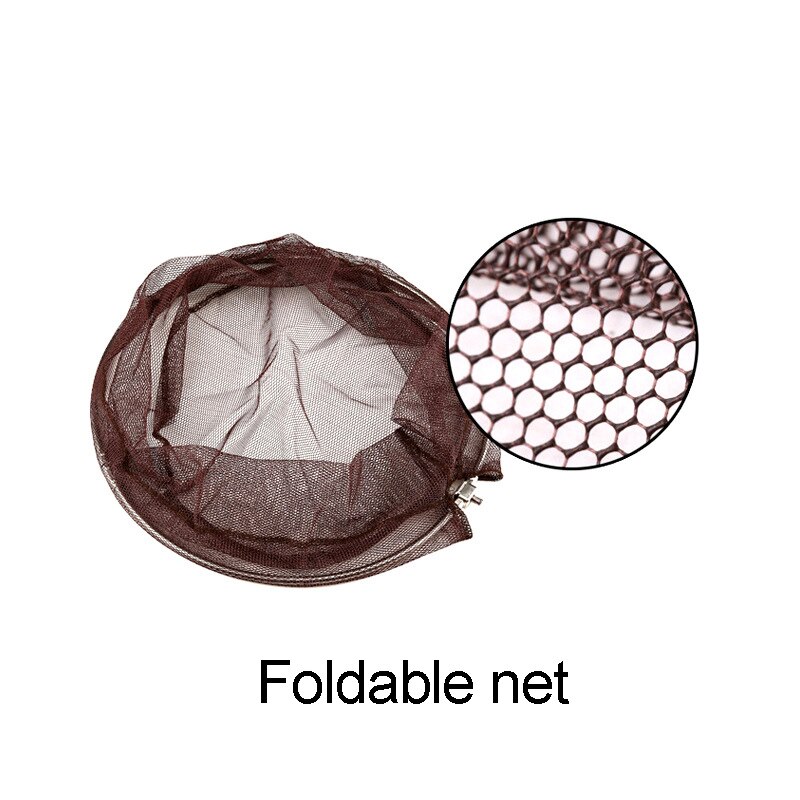 Fishing landing hand Nets 4M 3M 2.1M Folding Carbon rod Nylon Collapsible steel Tackle tank Hole Depth Dipfor fishing A239