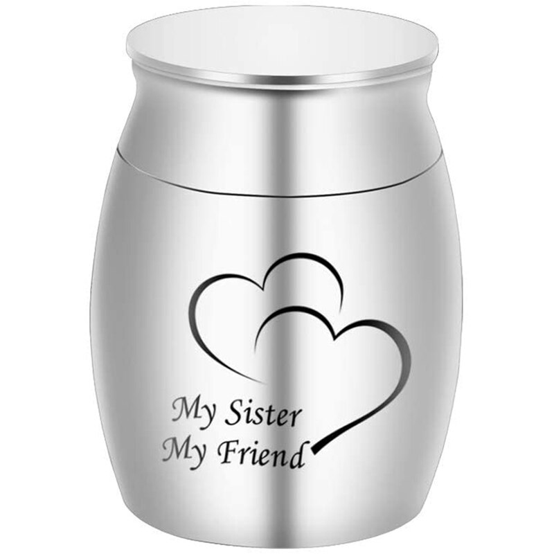 Incisione Mini Cremazione Urne per Pet/Umani Ceneri Scrigno Funerale Perdita di Amore In Acciaio Inox Cremazione Urna Vaso: SV6