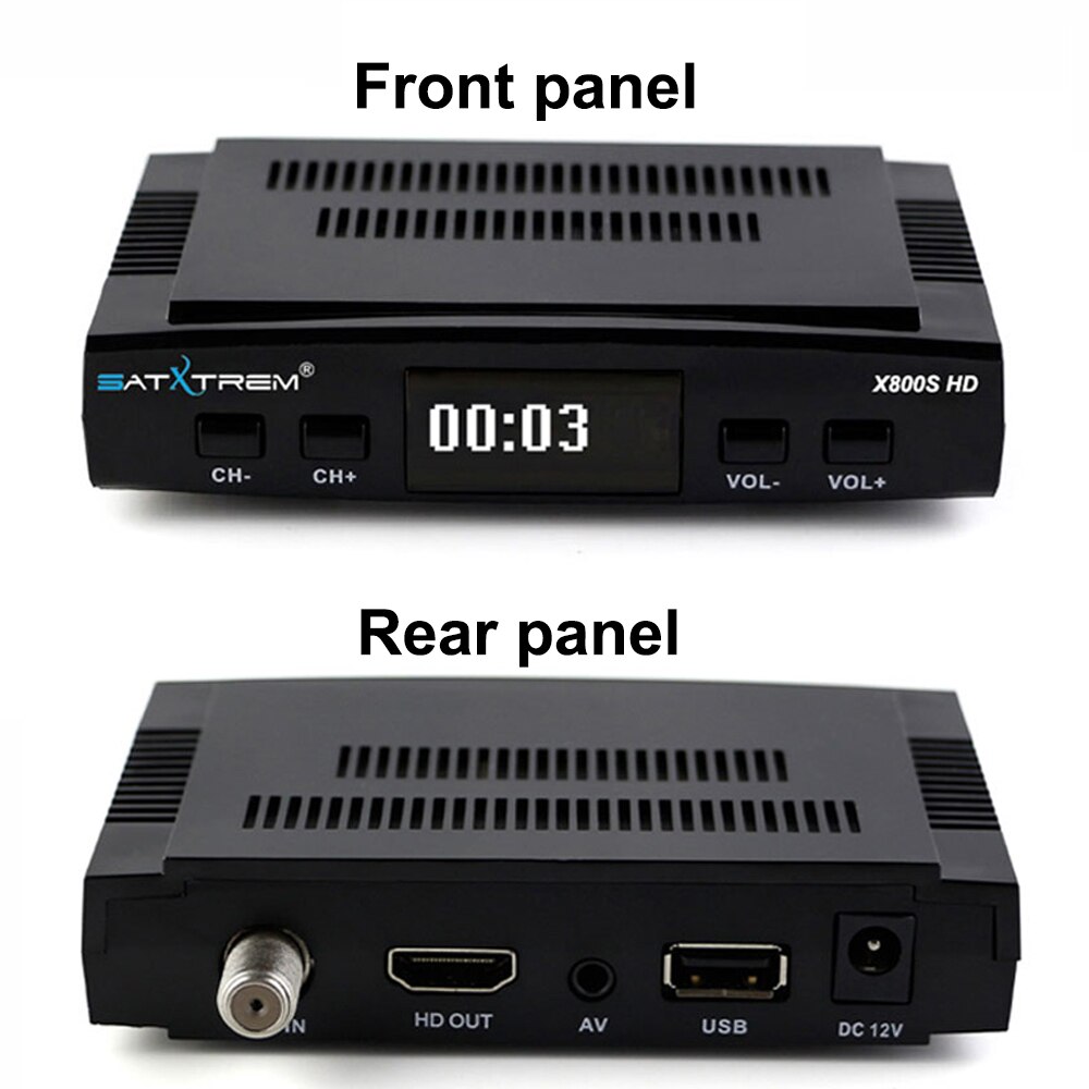 Satxtrem x800s receptor de satélite decodificador DVB-S2 tv receptor para a europa espanha fta completa hd usb wi-fi fta sintonizador tv digital dvb s2