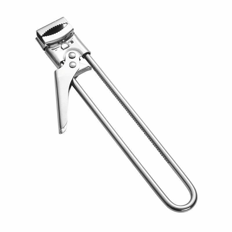 Abridor de botellas multifunción ajustable, tapas de acero inoxidable, abridor de tarros, abrelatas de tornillo que ahorra trabajo para herramientas de cocina: Default Title