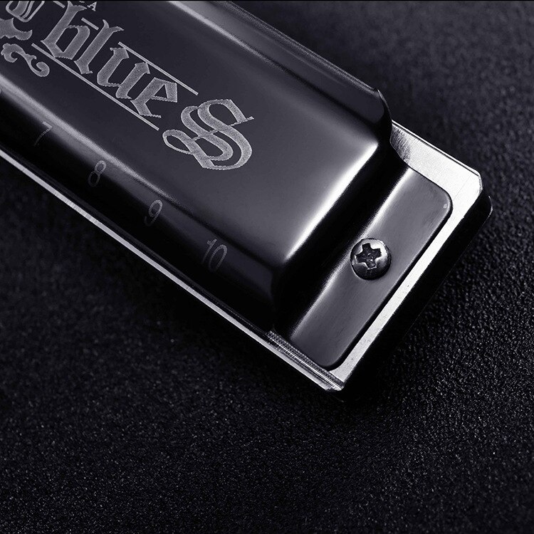 JDR North Harmonica In C - 10 Gaten 20 Tonen Blues Harp Met Beschermhoes