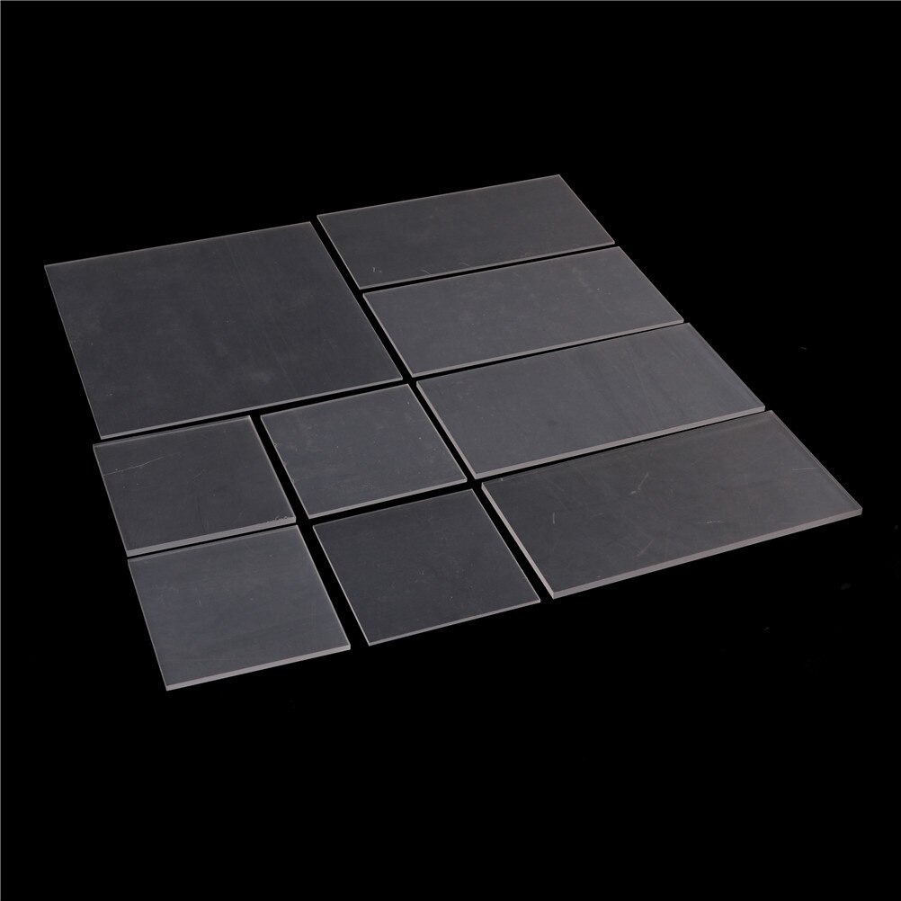 Tykkelse klar akryl plexiglas skåret plast transparent plade plexiglas panel 1 stk 2-5mm
