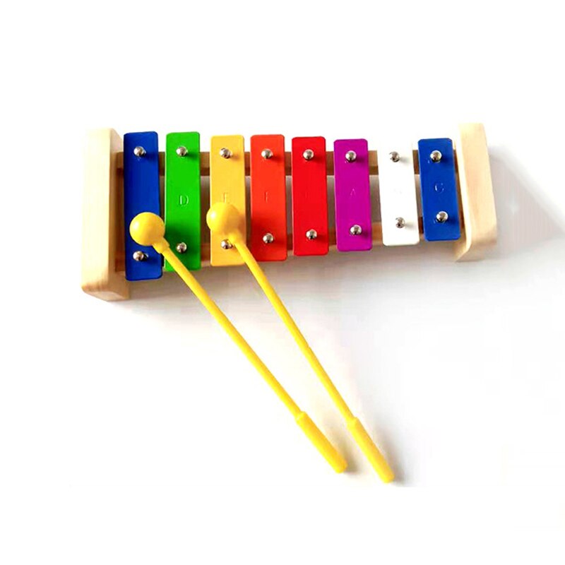 8 nyckel xylofon barns orff musikinstrument barn baby knackar på pianot pedagogiska träleksaker