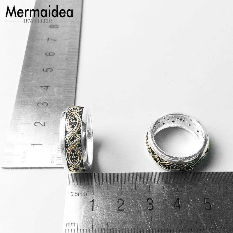 Gouden Kleur Liefde Knoop Wedding Bands Ringen 925 Sterling Zilveren Anel Masculino Sieraden Trendy Voor Vrouwen Mannen