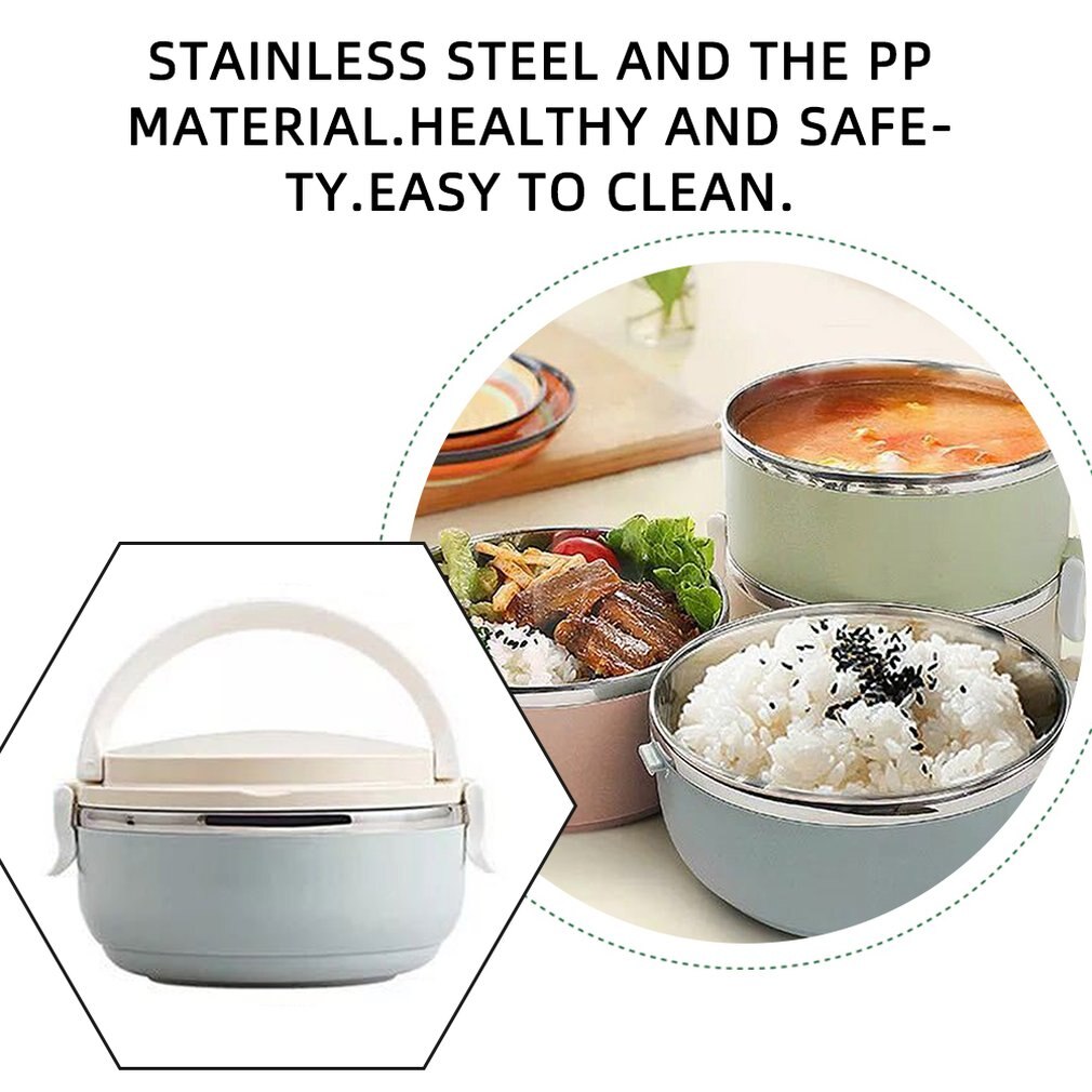 Compact Size Home Office Lunch Box Thermal Food Container Bento Box Thermos Stainless Steel Lunch Box For Kids Portable Picnic