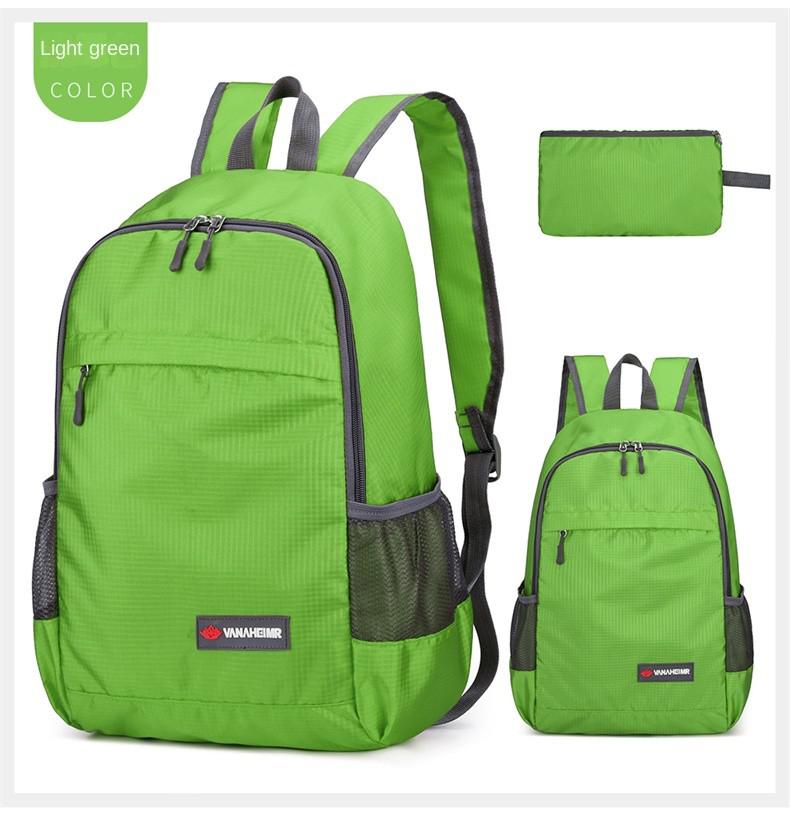 Mochila de deportes al aire libre para mujer, morral de viaje impermeable de gran capacidad para niñas, mochilas escolares casuales simples, verano 2022: Light green
