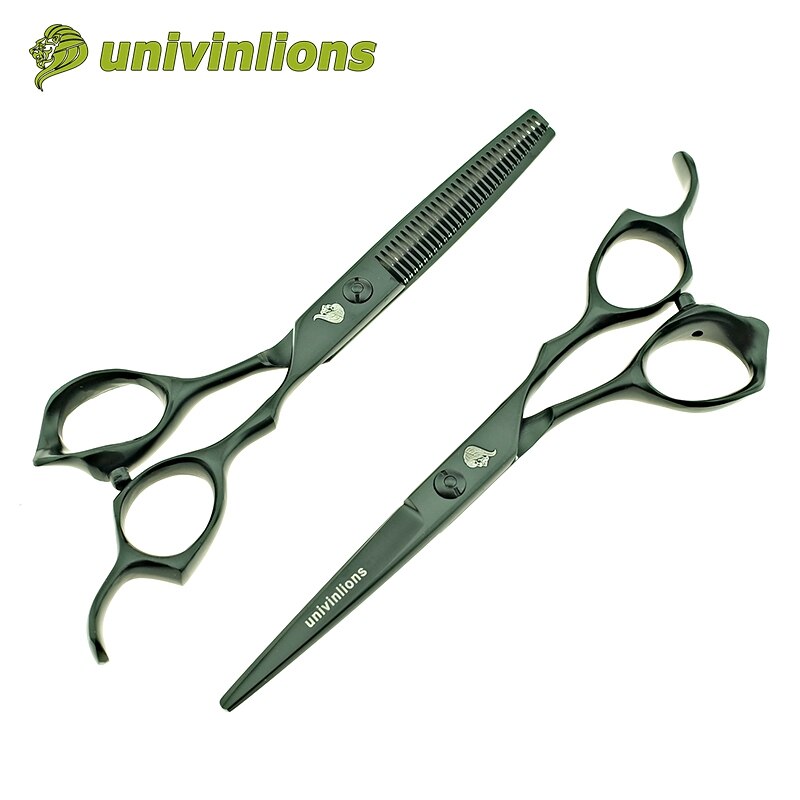6" japanese micro serrated hair scissors hairdressing thinning barber cutting shears salon cabelereiro tijeras ciseaux coiffure: set poly bag