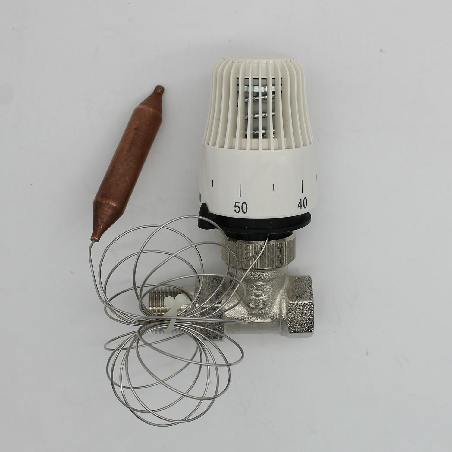 Energiebesparing 30-70 graden controle vloerverwarmingssysteem thermostaatkraan M30 * 1.5 Afstandsbediening controlle 2way Straight valve