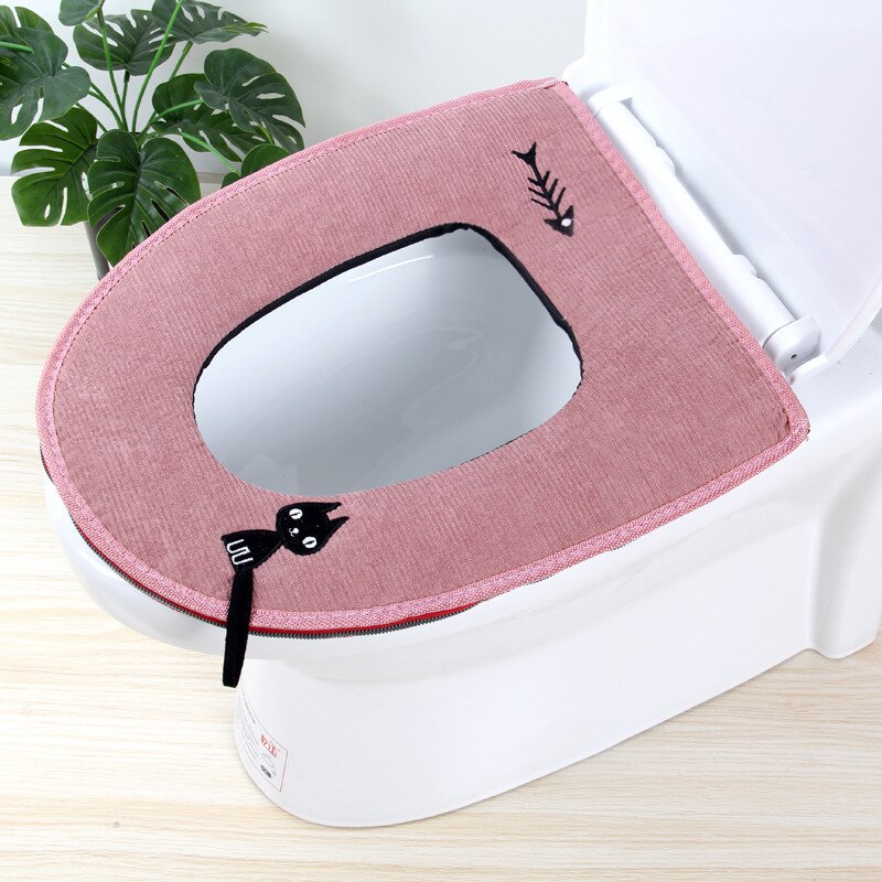 Conjunto de capa para assento de vaso sanitário, 4 cores, macias, decoração para casa, vaso sanitário, caixa de assento, tampa do vaso sanitário