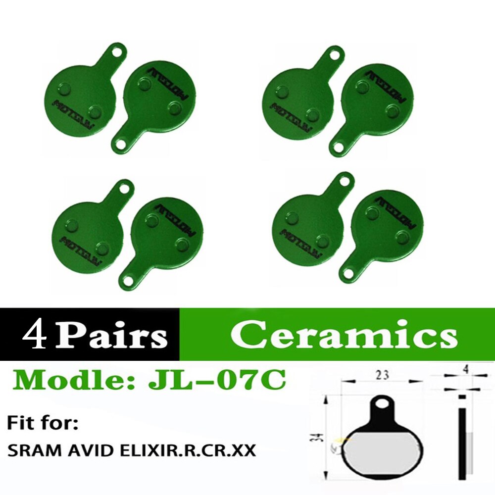 2 Paare Keramik Fahrrad Bremsbeläge MTB fahrrad 2Stck bremsbelag für S Shimano Sram eifrig M315 M355 M365 m395 M445 M447 MT200 M525 M375: 07C 4 Paare Keramik