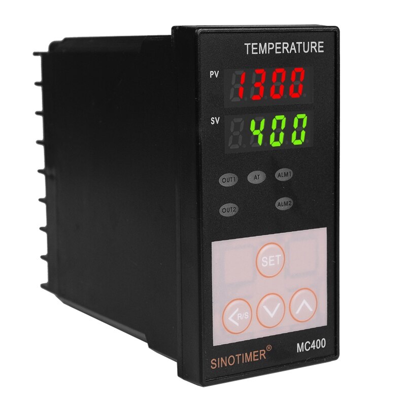 K Thermocouple PT100 Universal Input Digital PID Temperature Controller Regulator Relay Output for Heating or Cooling with Alarm: MC400