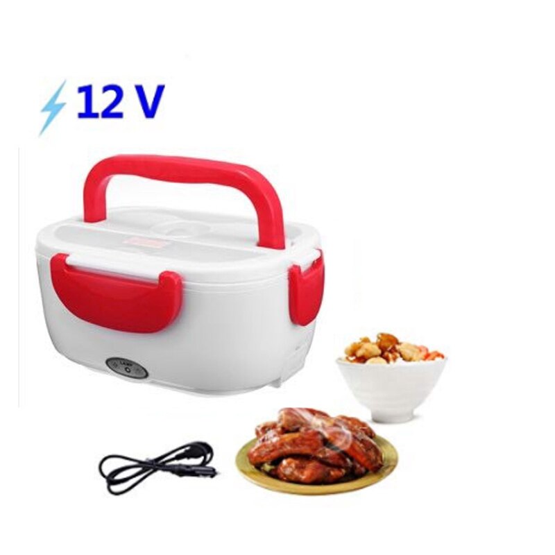Ombord elektrisk madkasse 12 v bil elektronisk madkasse varmeisoleret madkasse  d218: Rød