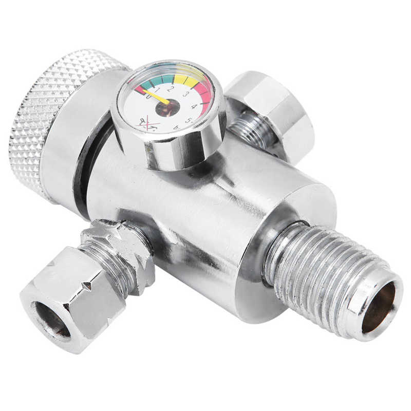 Air Pressure Regulator Alloy Chrome-Plated Acetylene Pressure Reducer Acetylene Pressure Gauge Regulator