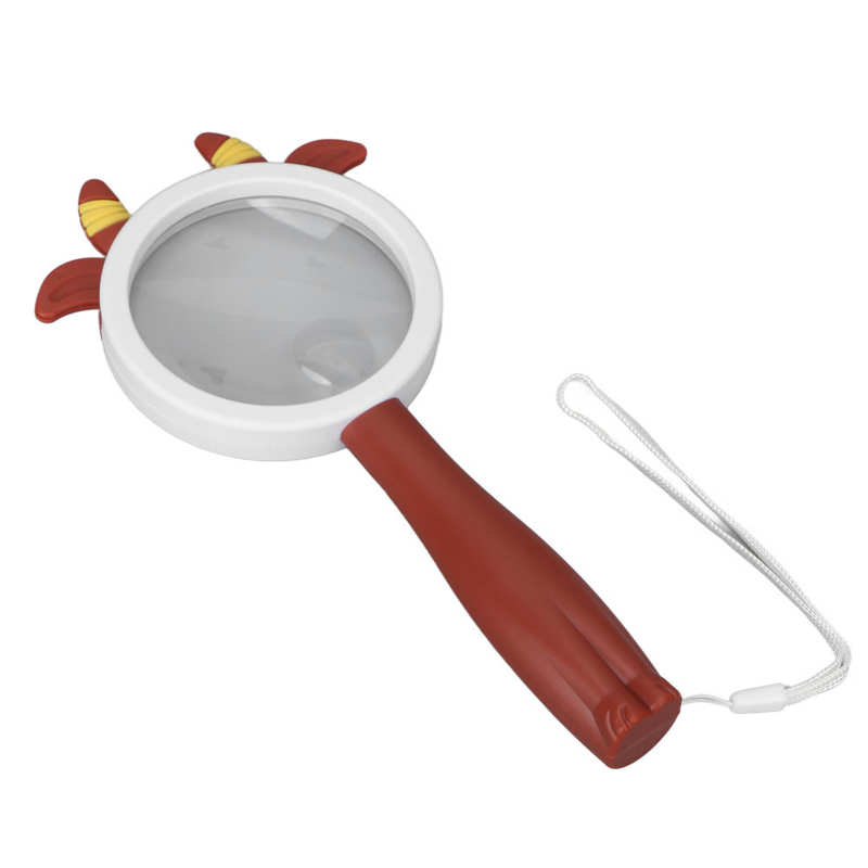 Handheld Magnifying Glass Acrylic Matte High Magnification Factor Reading Magnifier Skid Resistance for Daily Life for Children