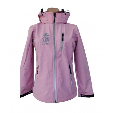 Chaqueta rosa de montaña femenina judo
