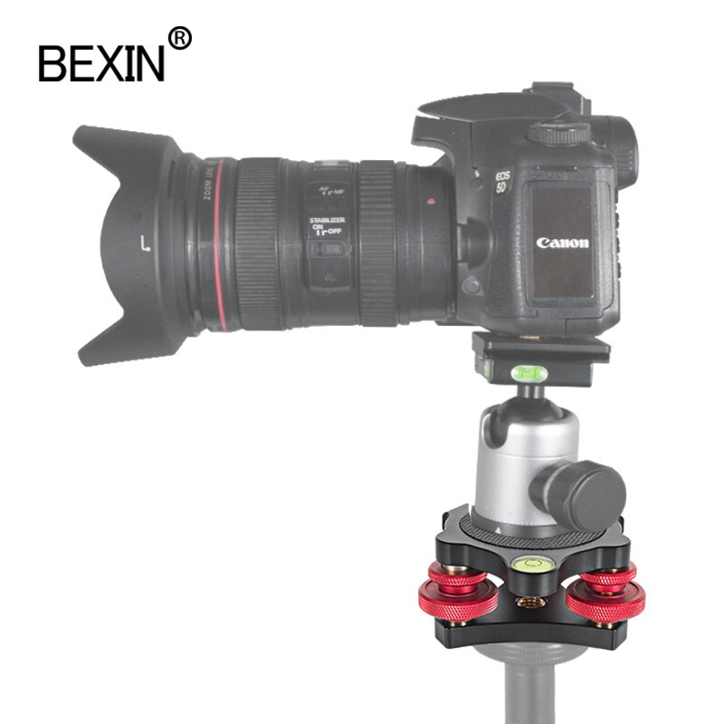 Fotografie Accessoires Camera Aanpassing Niveau Statief Mount Adapter Evenwichtige Schieten Quick Release Klem Voor Dslr Camera