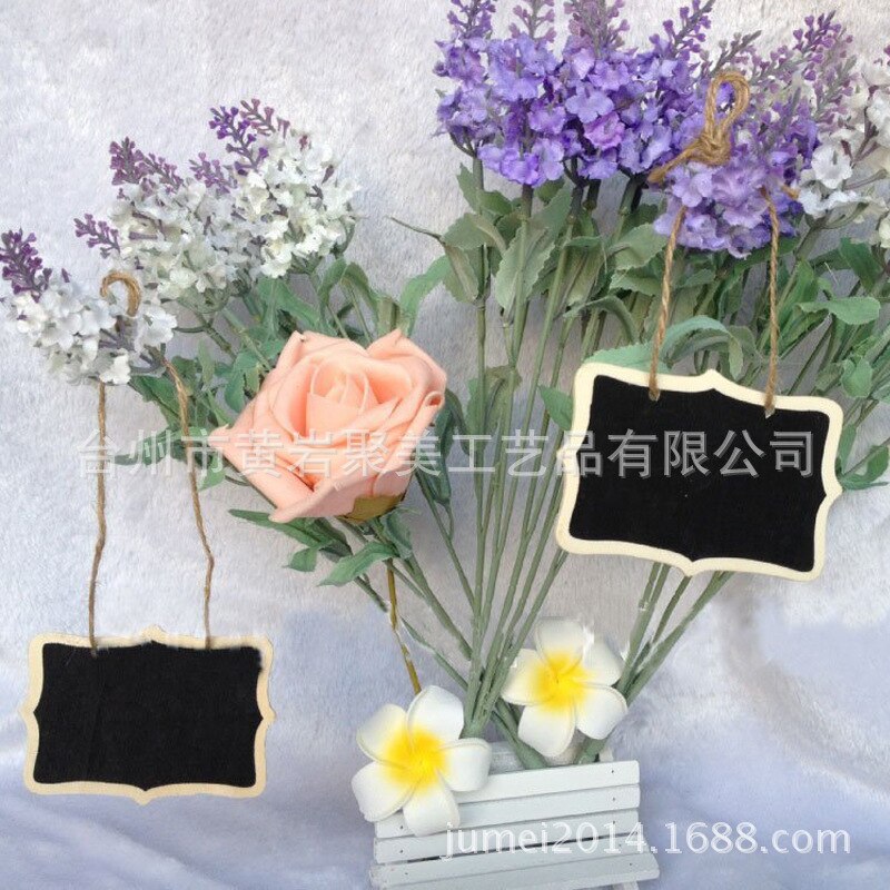 Small Blackboard Hanging Chalk Board Double Side Stationery Writing Notice Message Board Mini Chalkboard