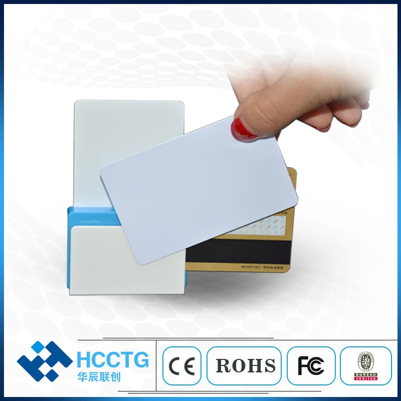 All card in one machine Smart Card Bluetooth EMV Smart Card Reader for ISO 7816 Chip RFID NFC Magnetic Track 12 3 Card Reader