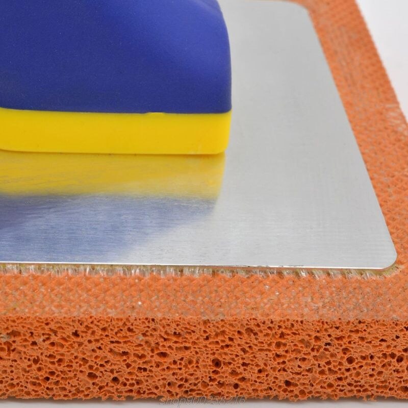 Rubber Skimming Trowel Scraper Handheld Foaming Plastering Concrete Spatula Grout Float Tiling Tool F18 21