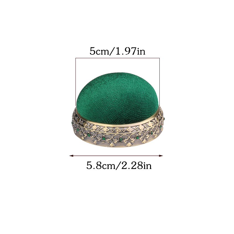 KRABALL-Pin de aguja de coser de estilo Vintage, herramienta de punto de cruz, alfombrilla de costura para agujas, accesorios de costura: Rojo