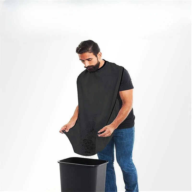 Bavoir de rasage avec ventouse, coupe de barbe, bavoir de coiffure