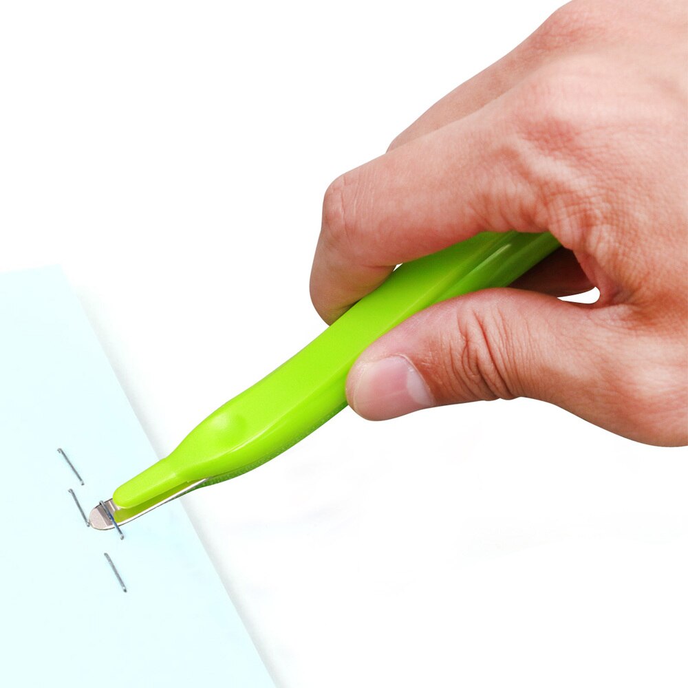 3pcs Needle Remover Labor Saving Plastic Light Green Handheld Staple Remover Nail Puller Needle Remover for Office