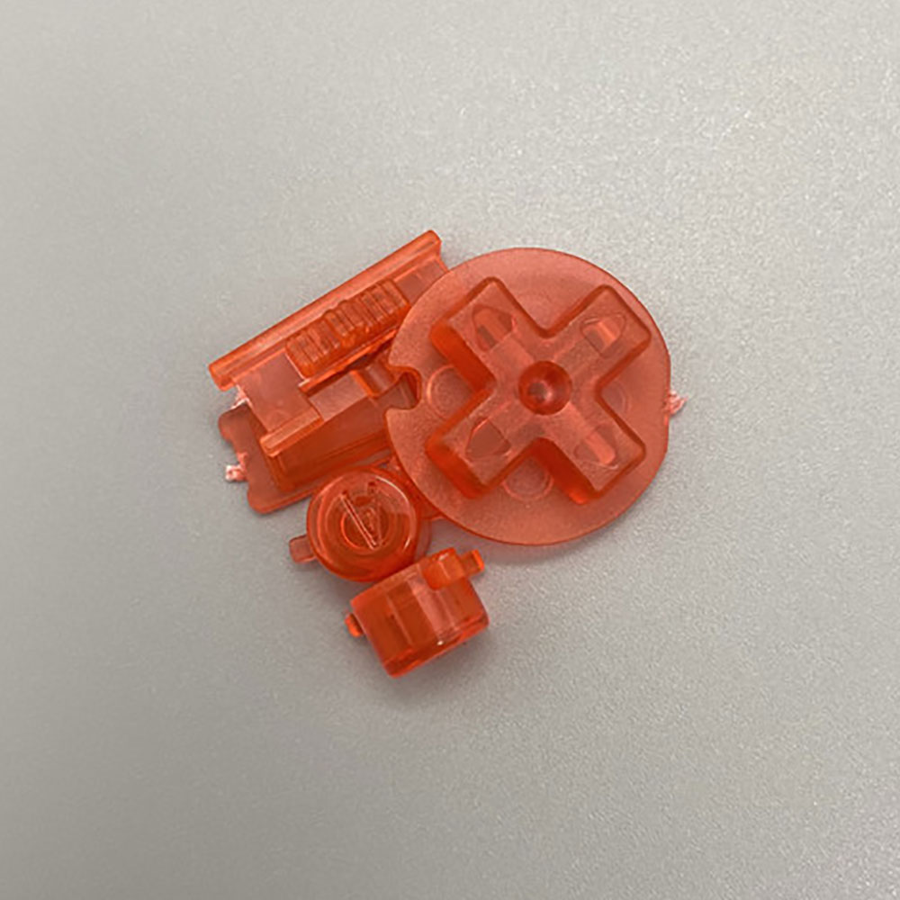 JCD 1set For Gameboy Color GBC Button A B D-pad Direction Operation Key Replacement Parts: black
