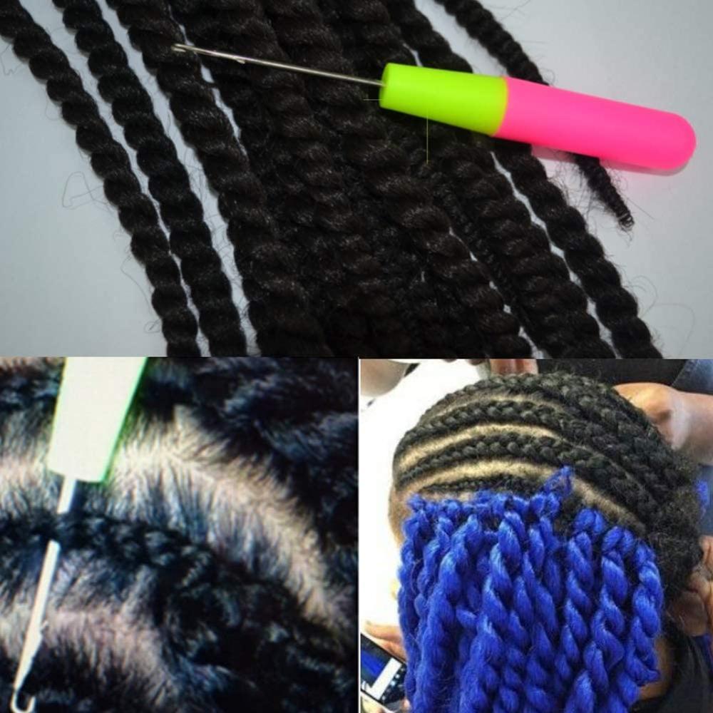 KAOBUY 5PCS Different Size Latch Hook Set,Latch Hook Supplies,Latch Hook Crochet Needle,Bent Latch Hook For Carpet Making