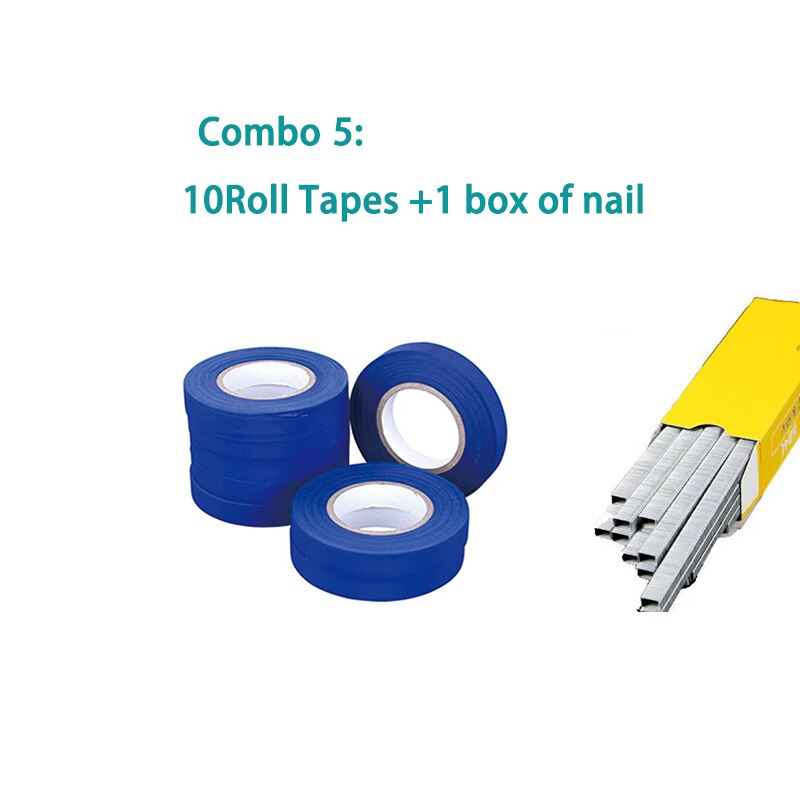 HEMAN Gardening Tapetool, Plant Typing Machine for Vegetabel, Grap, Tomato, Cucumber, Pepper and Flower(Orange): Combo 5